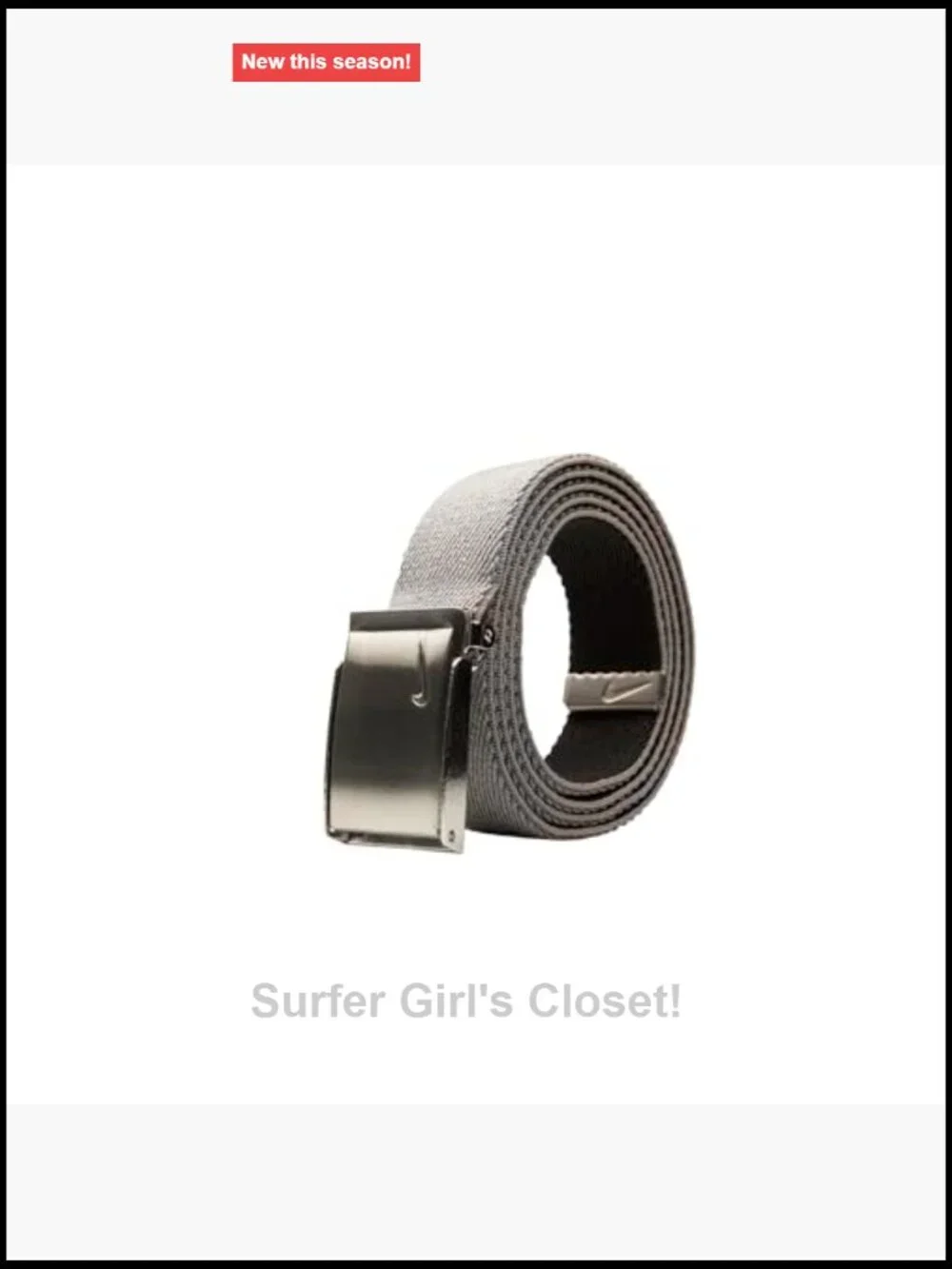 Reversible Stretch Web Belt with Nickel Buckle, Cut-to-Fit for Golf